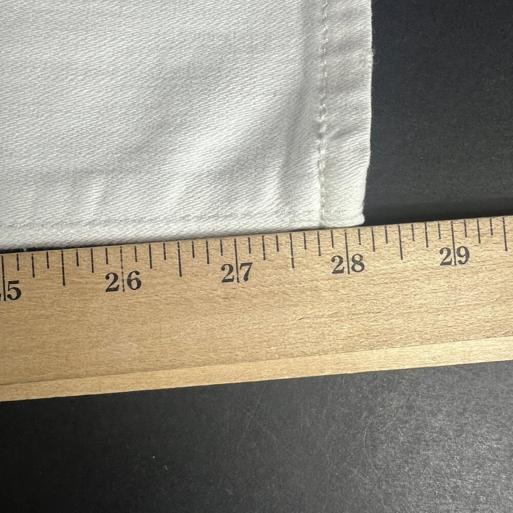 7 For All Mankind Jeans Women 34x28* Josefina Boyfriend Ankle White Denim Tag 30 - Picture 12 of 16